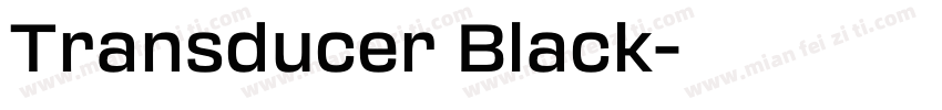 Transducer Black字体转换